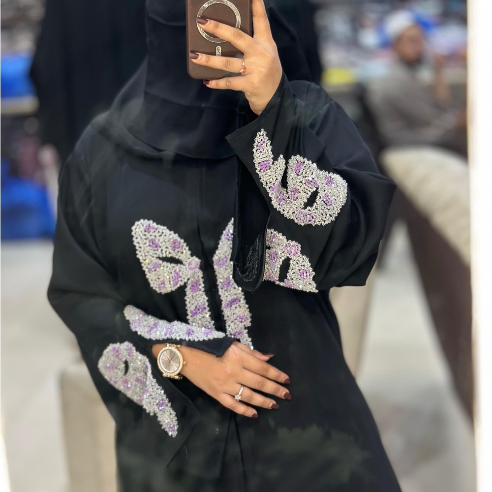 🌹DUBAI HANDWORK BOW ABAYA MOROCCAN ABAYA MUSLIM MODEST WEAR🌹